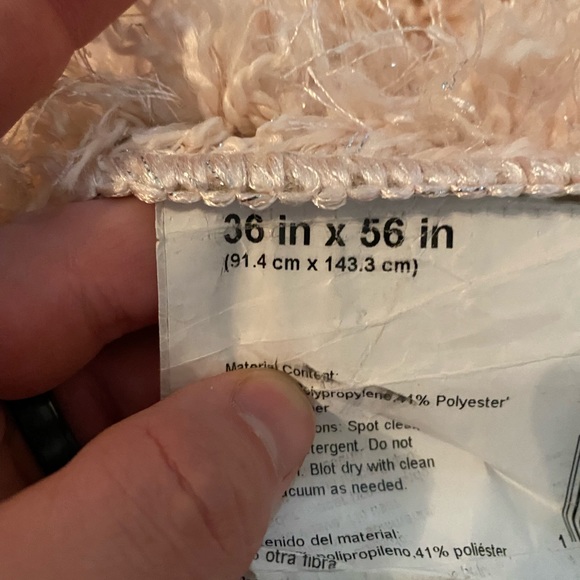 Pink Shag Rug - Picture 2 of 2